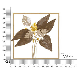 Decorazione Parete Muro Marrone cm 50,2X5,1X50,2 - BROWY