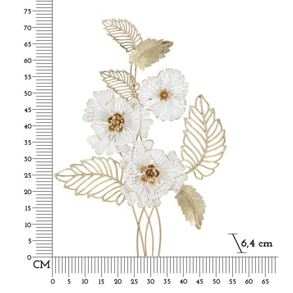 Decorazione Parete Muro Bianco cm 54X6,4X73,7 - WHITY