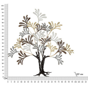 Decorazione Parete Ferro Albero cm 97,2X8,9X100,3 - LIXY