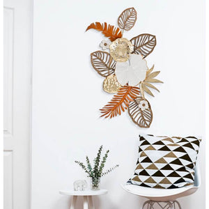 Decorazione Parete Ferro Mazzo di Fiori cm 50,8X7X87 - BOUQUET