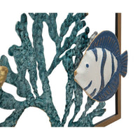 Decorazione Parete Ferro Pesce cm 50,2X3,8X50,2 - FISH