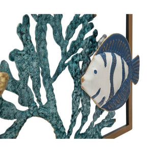 Decorazione Parete Ferro Pesce cm 50,2X3,8X50,2 - FISH