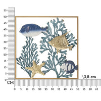 Decorazione Parete Ferro Pesce cm 50,2X3,8X50,2 - FISH