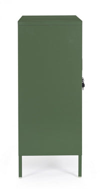 Mobile Basso 2 Ante 40x80x101,5 cm Cambridge in Acciaio Verde