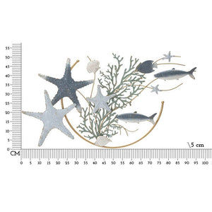 Decorazione Parete Ferro Stella Marina cm 95,3X5X53,3 - STELLA MARINA