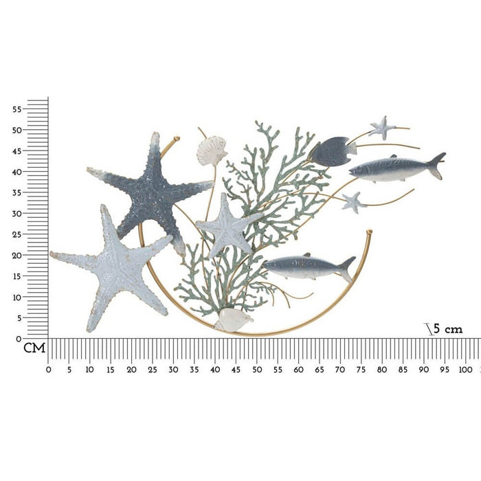 Decorazione Parete Ferro Stella Marina cm 95,3X5X53,3 - STELLA MARINA