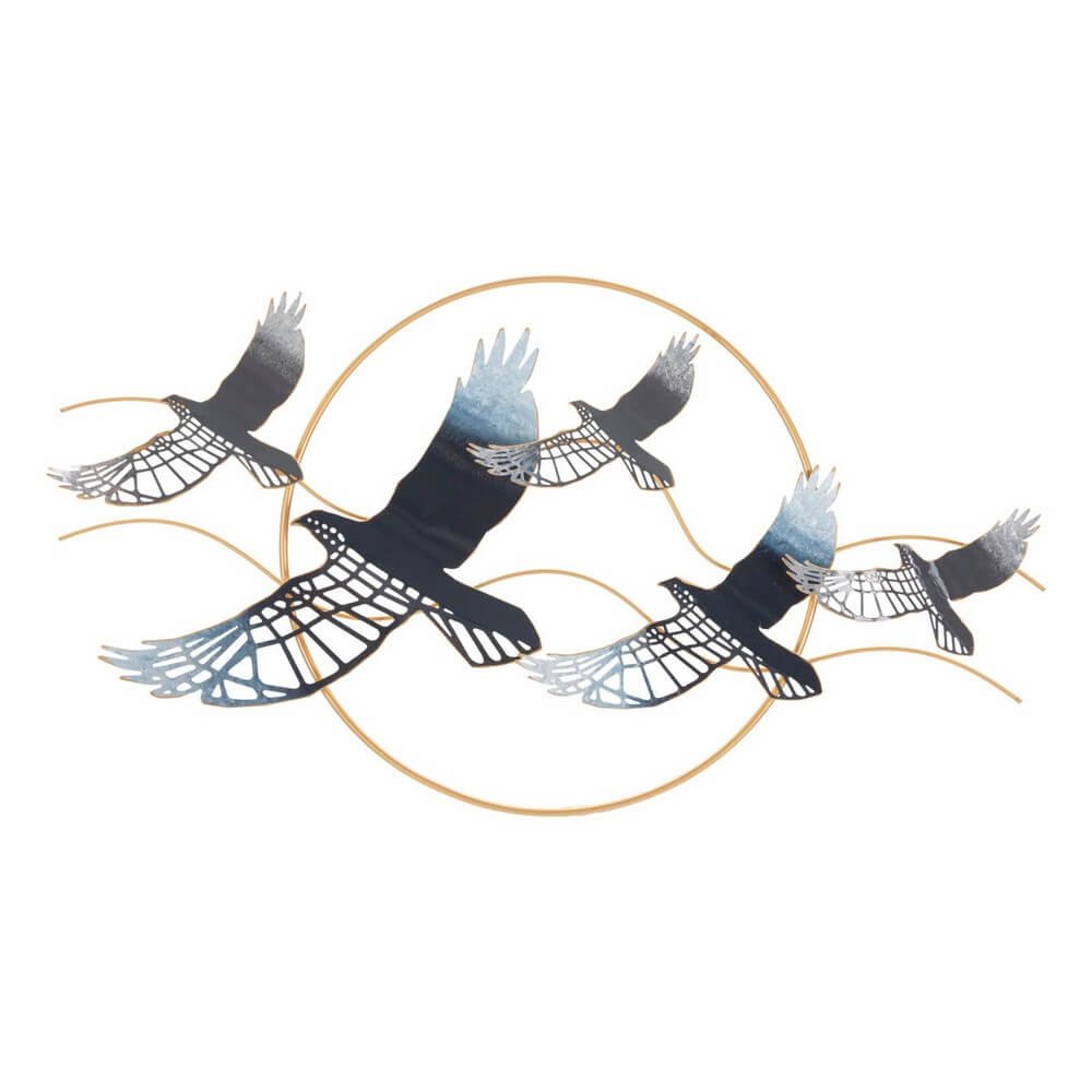 Decorazione Parete Ferro Uccellocm 91X7X50 - BIRD