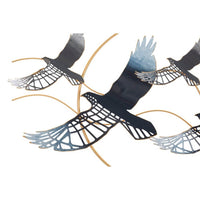 Decorazione Parete Ferro Uccellocm 91X7X50 - BIRD