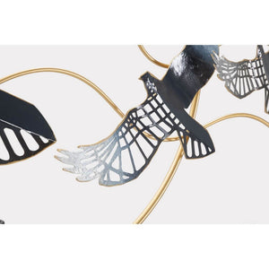 Decorazione Parete Ferro Uccellocm 91X7X50 - BIRD
