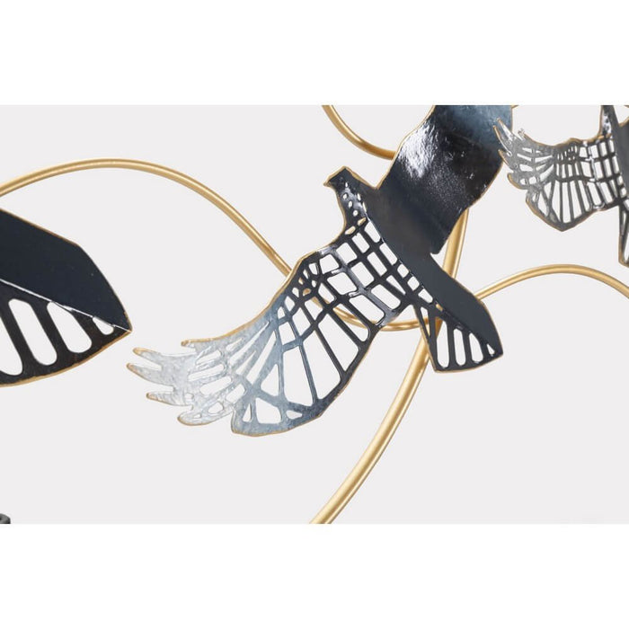 Decorazione Parete Ferro Uccellocm 91X7X50 - BIRD