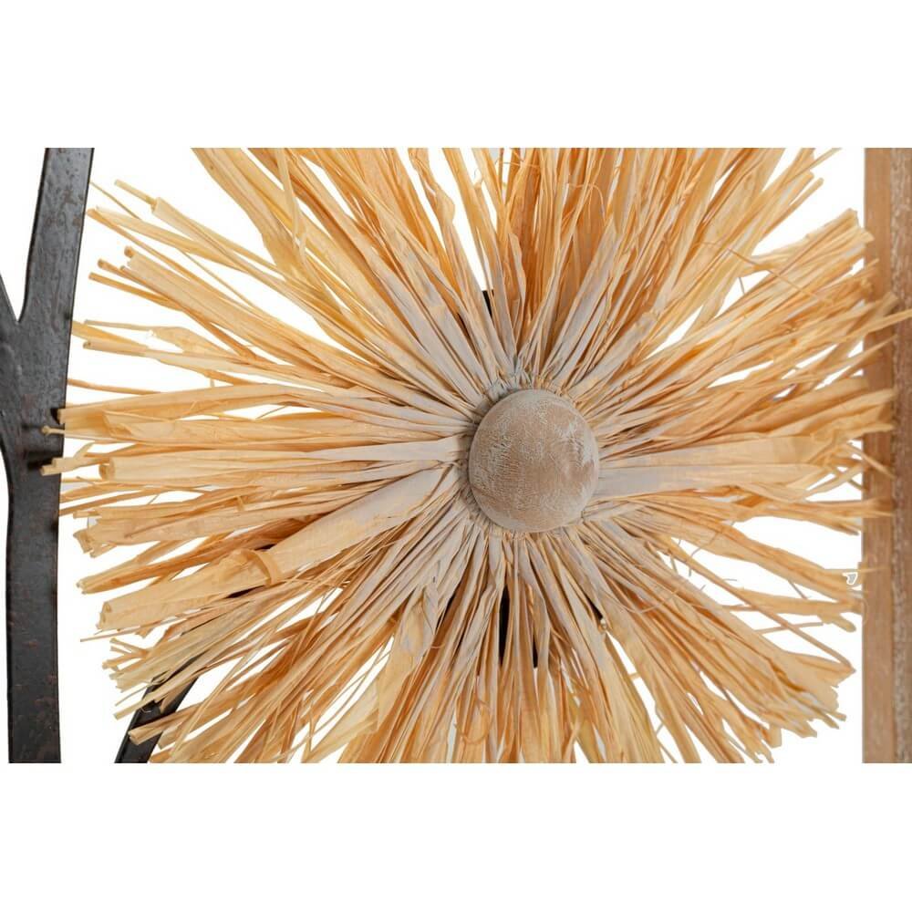 Decorazione Parete Muro Ferro e Legno Vaso cm 40X3,5X80 - VASO