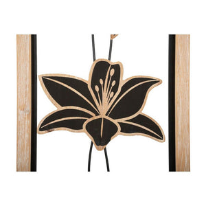 Decorazione Parete Ferro e Legno Komancm 26X2,5X60 - KOMAN