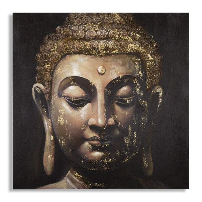 Dipinto su Tela Buddha cm 100X100 Modello B - BUDDHA