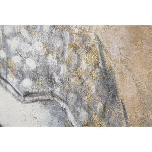 Dipinto su Tela Volto di Buddha cm 80X120 Modello B - BUDDHA LIGHT