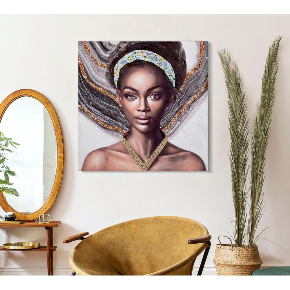 Dipinto su Tela Astratto cm 100X100 Modello B - NAOMI