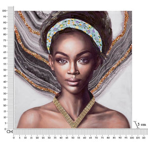 Dipinto su Tela Astratto cm 100X100 Modello B - NAOMI