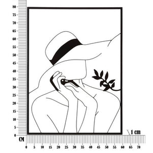 Decorazione Parete Ferro Elegante Modellocm 60X80 - ELEGANT