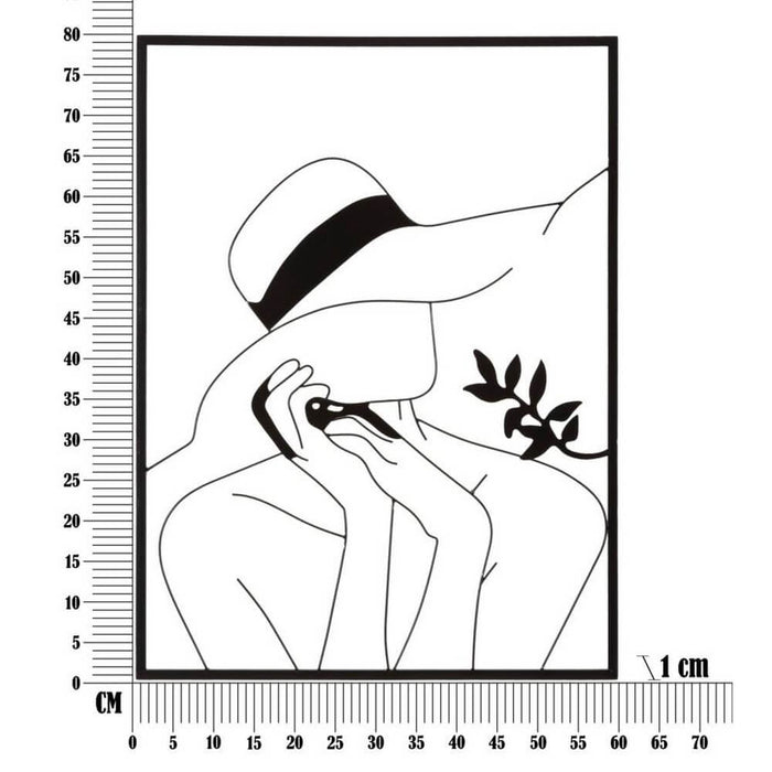 Decorazione Parete Ferro Elegante Modellocm 60X80 - ELEGANT