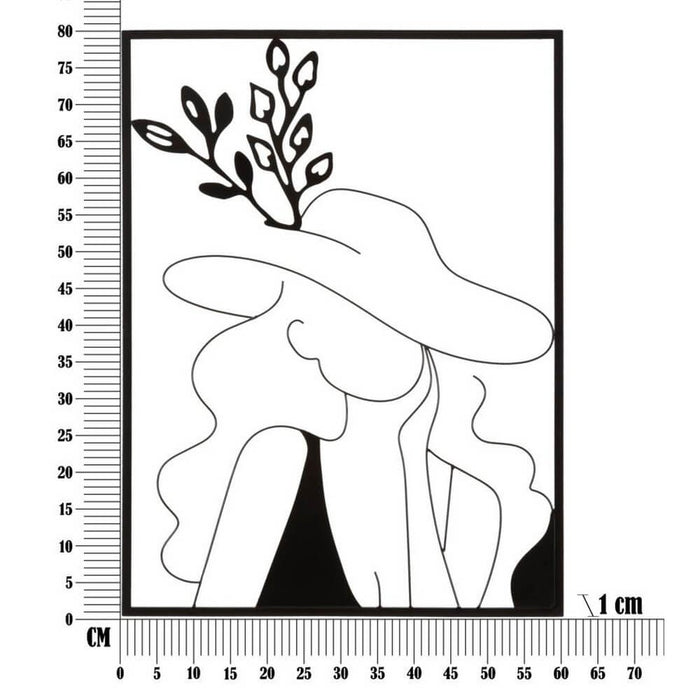 Decorazione Parete Ferro Elegante Modellocm 60X80 - ELEGANT