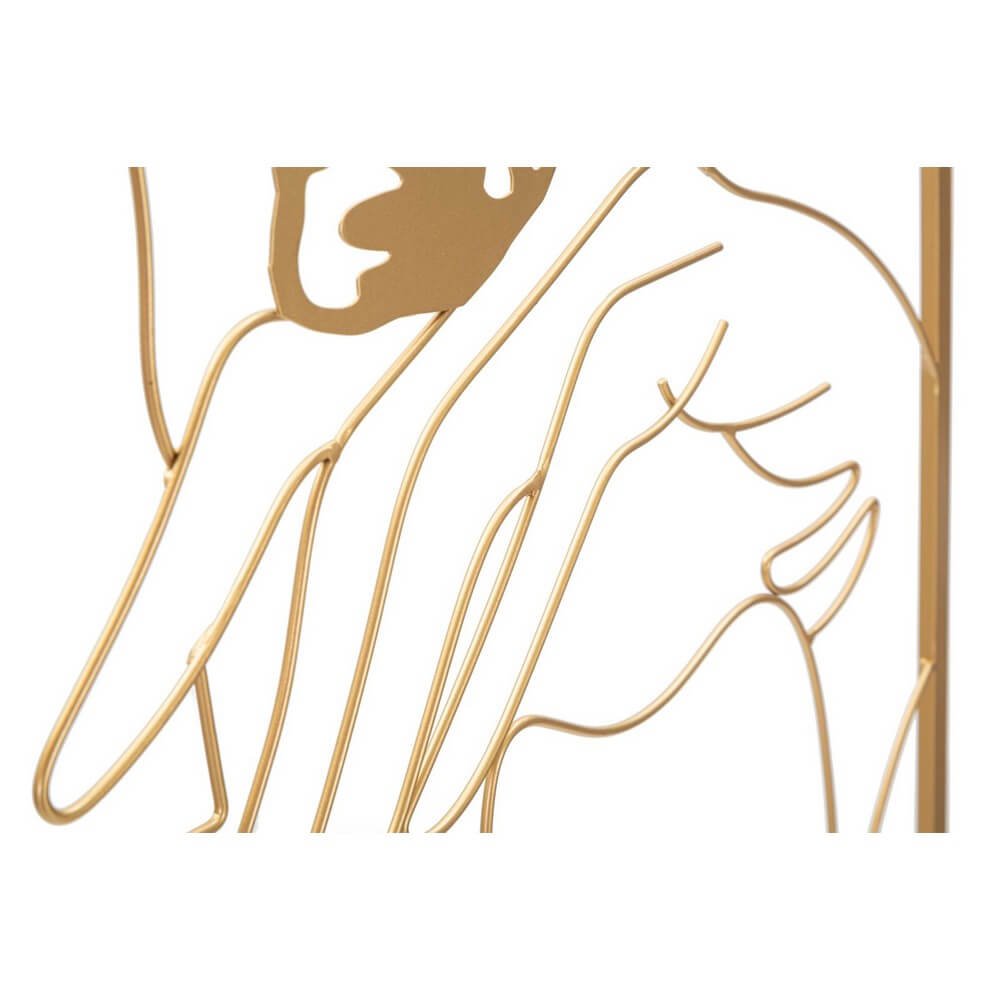 Decorazione Parete Ferro Mani sul Viso cm 60X80 - HANDS ON FACE