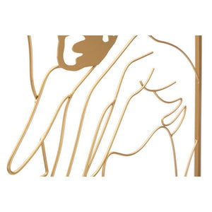 Decorazione Parete Ferro Mani sul Viso cm 60X80 - HANDS ON FACE