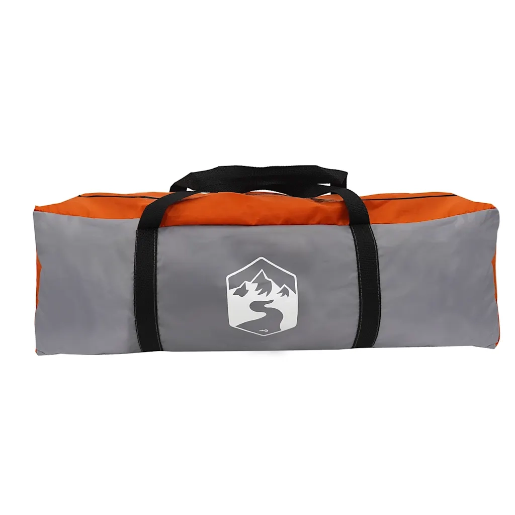 Tenda Familiare Cabina 6 Persone Grigia Arancione Impermeabile 4100669