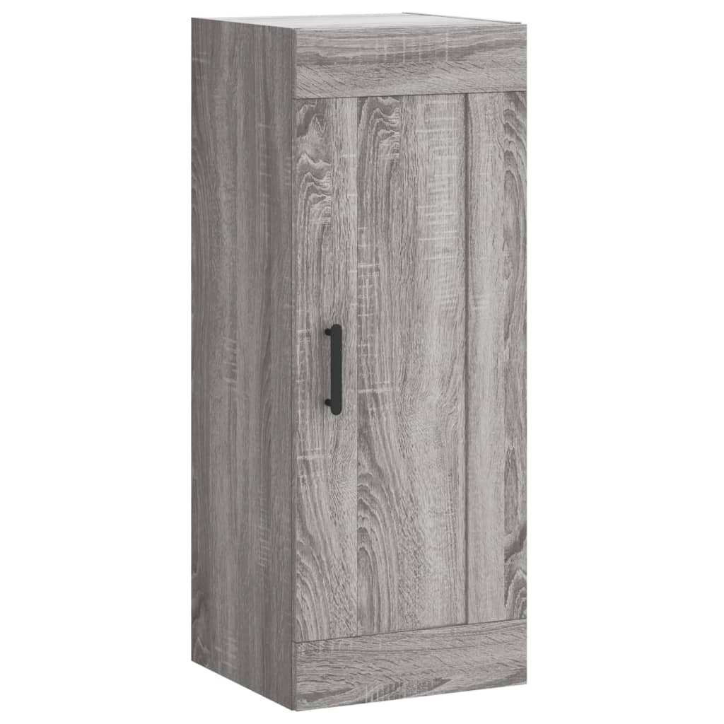 Buffet credenza cassettiera armadio mobile contenitore organizer cucina soggiorno salotto rovere Sonoma alto 34,5 x 34 x 180 cm legno ingegnerizzato grigio 02_0035314