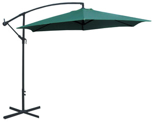Ombrellone da Giardino Decentrato in Metallo Ø3m Becker Verde