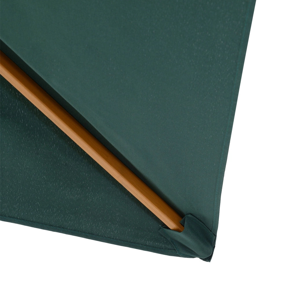 Ombrellone da Giardino 2x3 m Palo Ø38 mm in Legno Verde