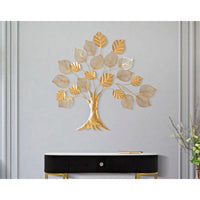 Decorazione Parete Ferro Albero cm 81X78 - GOLDY