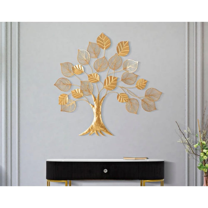 Decorazione Parete Ferro Albero cm 81X78 - GOLDY