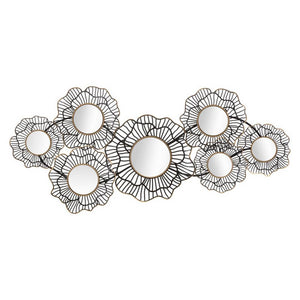 Decorazione Parete Ferro Specchiata cm 121X56 - OSAKA