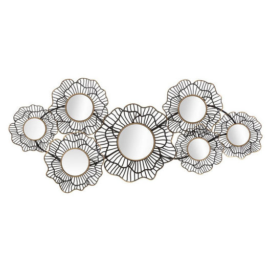 Decorazione Parete Ferro Specchiata cm 121X56 - OSAKA