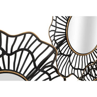 Decorazione Parete Ferro Specchiata cm 121X56 - OSAKA