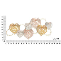 Decorazione Parete Ferro Cuori cm 91X39,5 - HEARTS