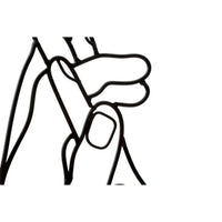 Decorazione Parete Ferro Mani Semplici cm 40X55 - SIMPLY HANDS