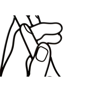Decorazione Parete Ferro Mani Semplici cm 40X55 - SIMPLY HANDS