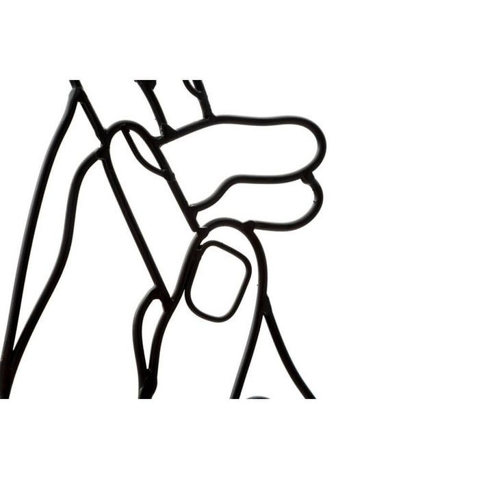 Decorazione Parete Ferro Mani Semplici cm 40X55 - SIMPLY HANDS