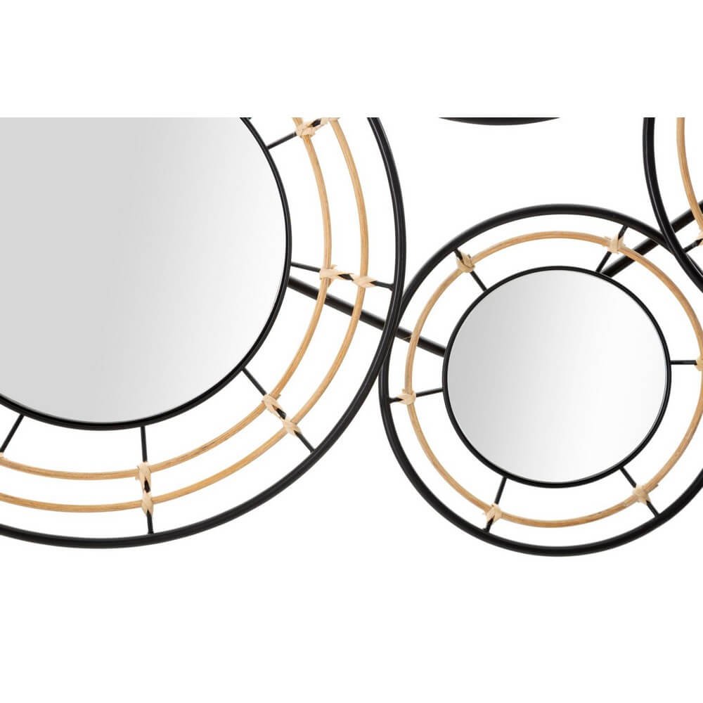 Decorazione Parete Ferro con Specchi cm 111X59 - OPORTO