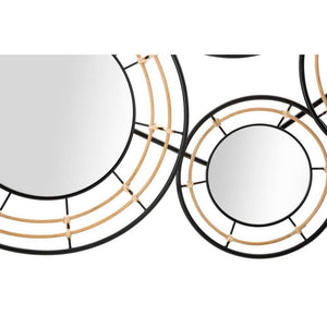 Decorazione Parete Ferro con Specchi cm 111X59 - OPORTO