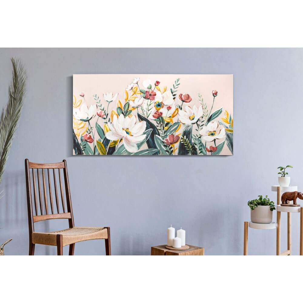 Dipinto su Tela Floreale cm 60X120 - FLORVILLE