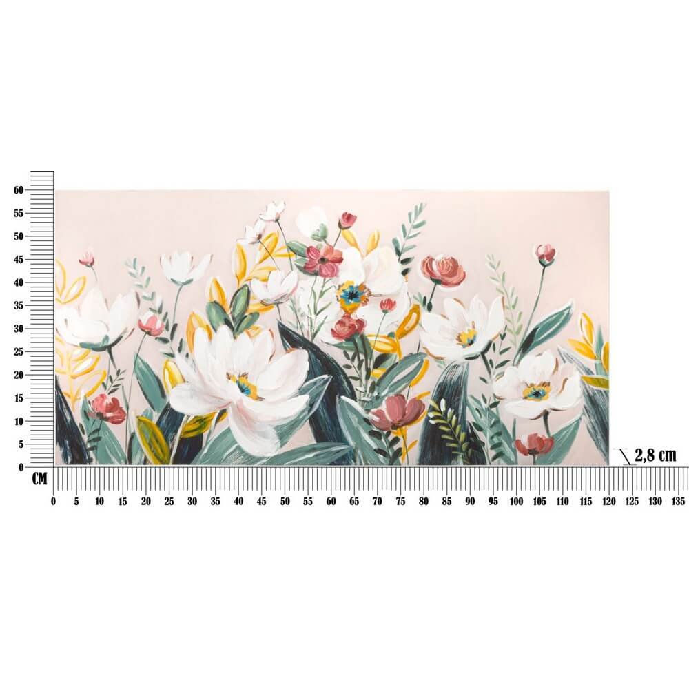 Dipinto su Tela Floreale cm 60X120 - FLORVILLE