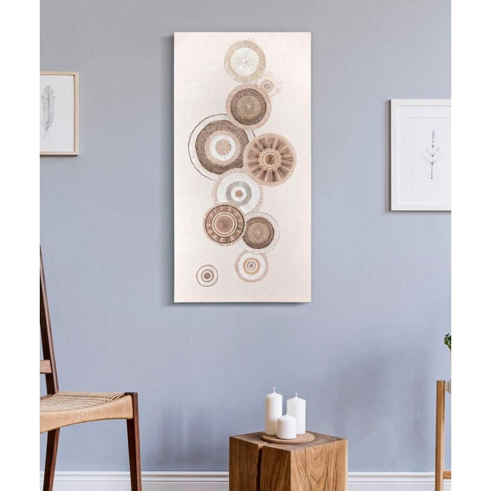 Dipinto su Tela Con Inserticm 50X3,2X100 - CIRCLY