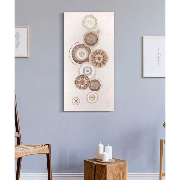 Dipinto su Tela Con Inserticm 50X3,2X100 - CIRCLY