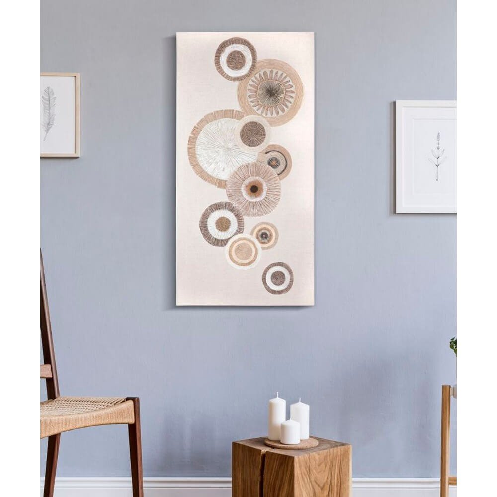 Dipinto su Tela Con Inserticm 50X3,2X100 - CIRCLY