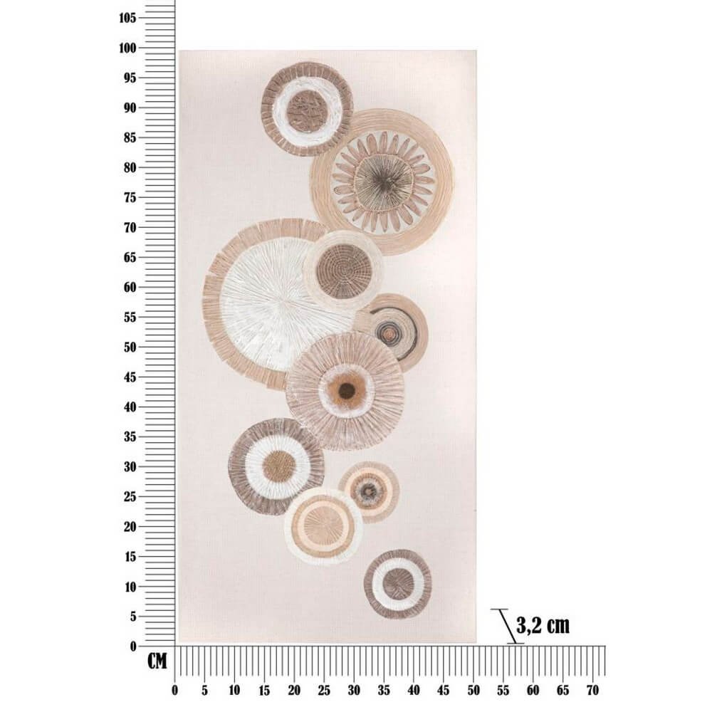 Dipinto su Tela Con Inserticm 50X3,2X100 - CIRCLY