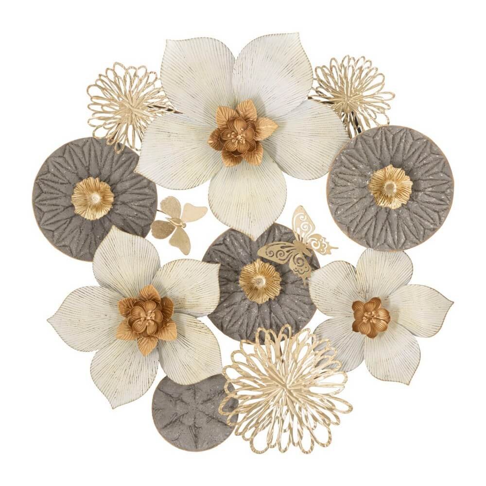 Decorazione Parete Ferro Moderno cm 72,4X7X74 - RIDY