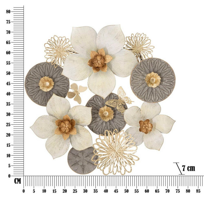 Decorazione Parete Ferro Moderno cm 72,4X7X74 - RIDY