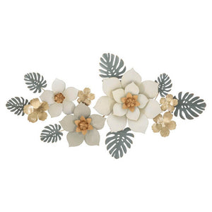 Decorazione Parete Ferro Moderno cm 134,6X7,6X69,9 - MOTY