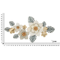 Decorazione Parete Ferro Moderno cm 134,6X7,6X69,9 - MOTY